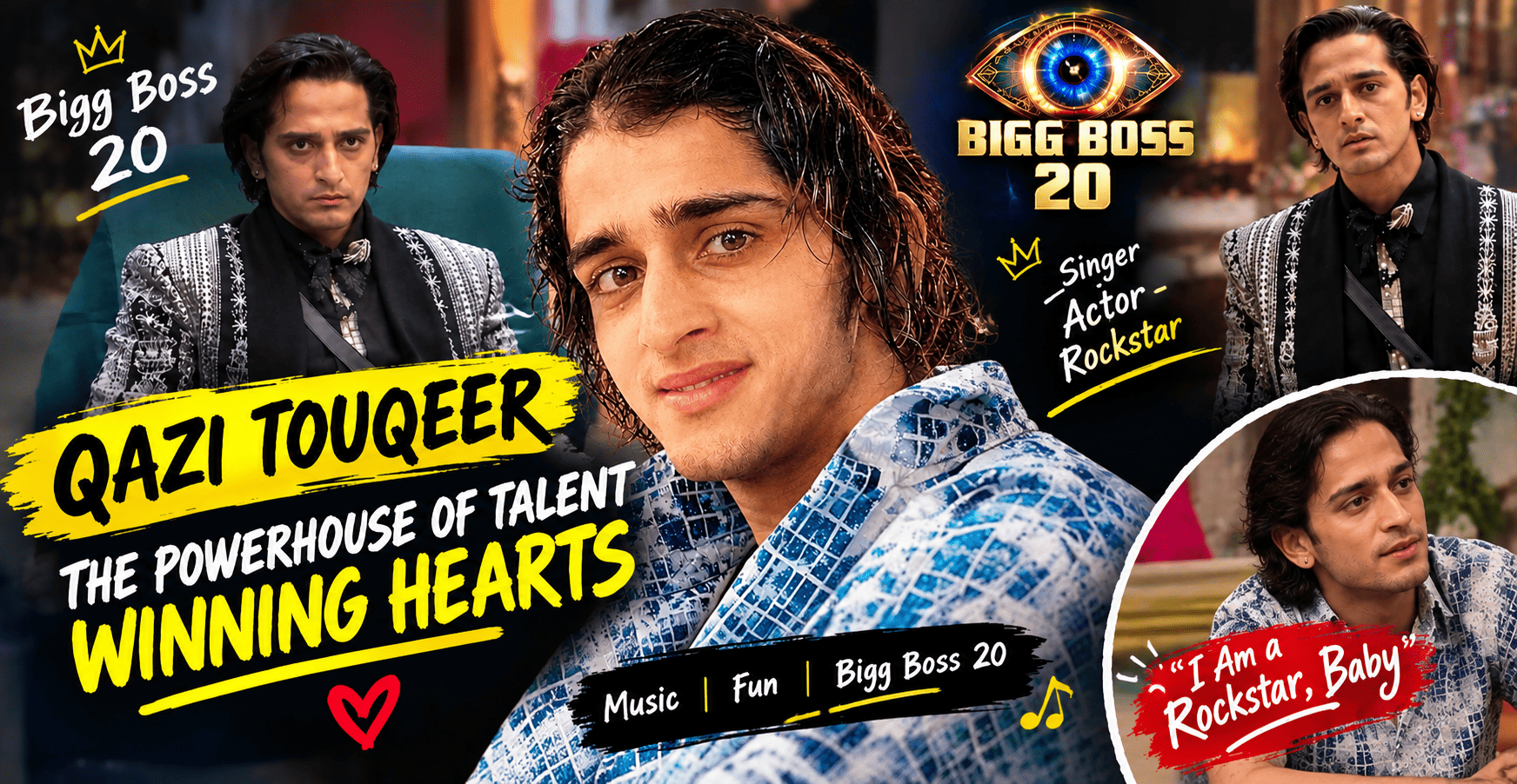 Qazi Touqeer: The Powerhouse of Talent Winning Hearts in Bigg Boss 20